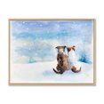 thumbnail image 3 of Designart Dogs During Christmas Season Children's Art Floating Frame Wall Art, 3 of 4