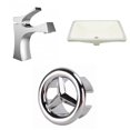 thumbnail image 1 of American Imaginations 20.75-in. W CSA Rectangle Bathroom Undermount Sink Set In Biscuit - Chrome Hardware AI-26963, 1 of 1