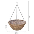 thumbnail image 1 of Mainstays 14 in Natural Haning Planter, 1 of 7