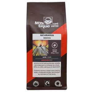 Mystique Coffee, NICARAGUA, 100% Arabica Classe spécialisée coffee Haricots, Roast foncé, Bio et commerce équitable, 454 g.