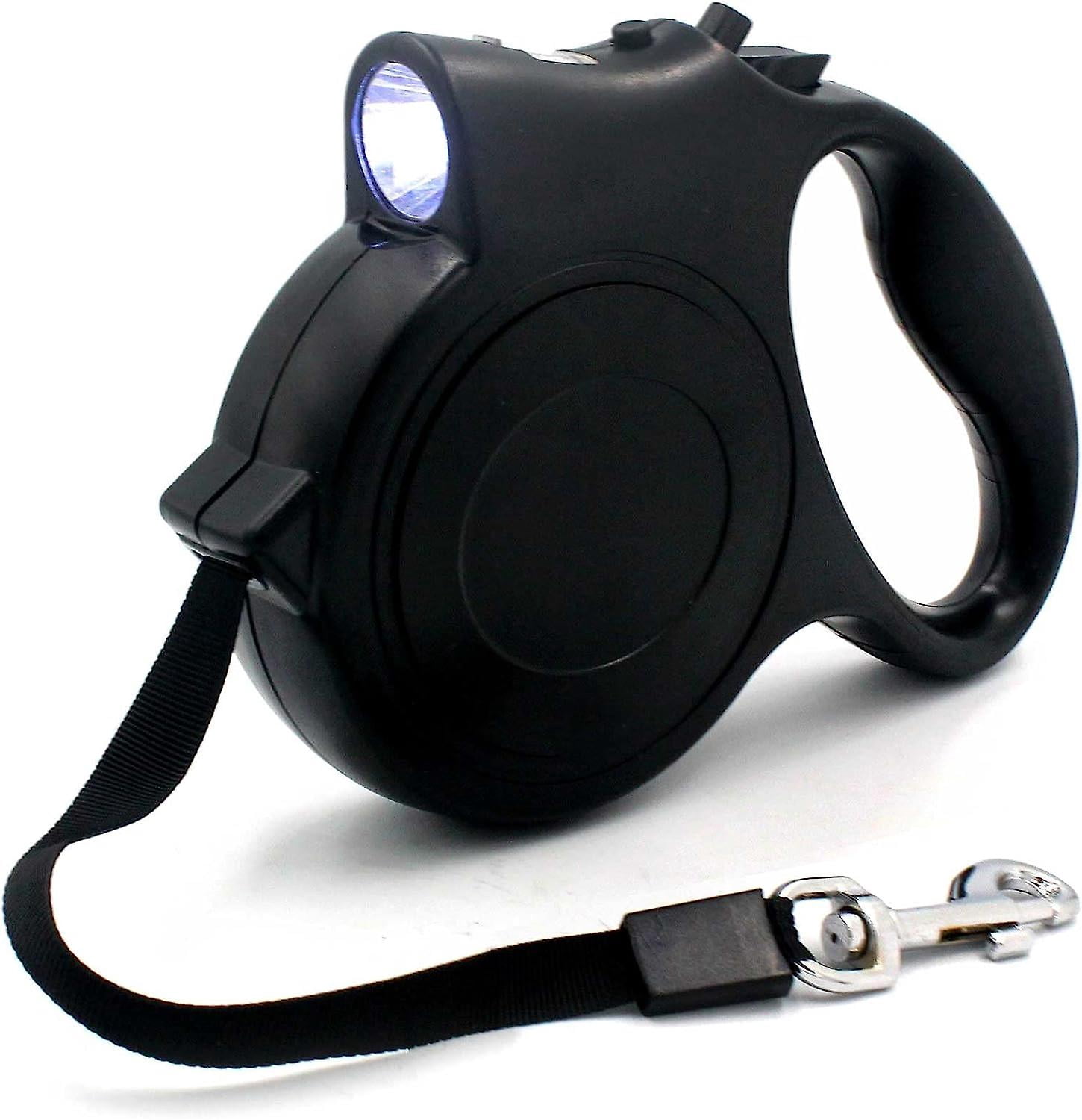 Retractable Dog Leash - 16.4ft Retractable Heavy Duty Dog Leash with Flashlight, Free Movement, One Button Disconnect and Lock, Dog Leash for Small Do