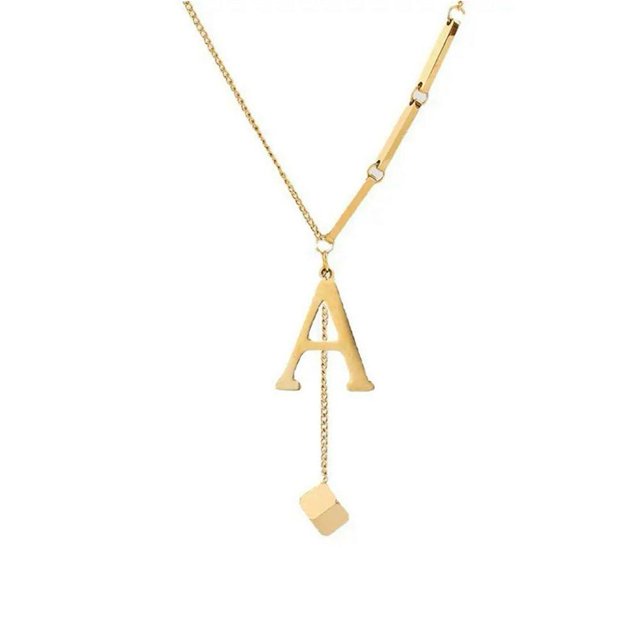 Pendentif Alphabet 26 Lettres Collier Lettre Initiale Mode pour Femmes M3C2