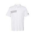 thumbnail image 2 of Adidas Mens 3-Stripes Chest Polo, 2XL, WhiteBlack, 2 of 3