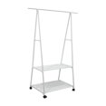 thumbnail image 1 of simhoa Clothing Rack Clothes Hanger Stand on Wheels Rolling Storage Hanging Sturdy Organizer Hallway Space Saving Metal Garment Rack White, 1 of 8