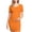 maternity dress#01Orange, variant on yoeyez Women’S Maternity Midi Dress Short Sleeve Crew Neck Solid Color Dresses Plus Size Bodycon Fitted Sundress Plus Size Summer Pregnancy Dresses for Photoshoot Purple,S