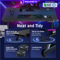 thumbnail image 4 of IMGadgets Z-Shaped Gaming Desk | 47"x24" Carbon Fiber Surface | 80 kg Load Capacity | Cup Holder | Headphone Hook | Cord Management | Ultimate Gaming Experience, 4 of 5