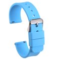 thumbnail image 1 of Uxcell Silicone Watch Band Quick Release Soft Rubber Watch Strap Light Blue/Silver 12mm, 1 of 7