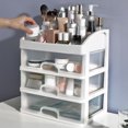 thumbnail image 4 of Drawer Cosmetic Storage Box, Makeup Storage Box 3 Tiered Drawers Space Saving Multifunctional Easy To Clean  for Bathroom for Home, 4 of 7