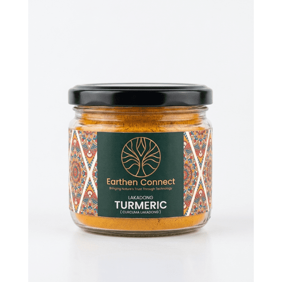 Lakadong Turmeric Powder 125g | High Curcumin | Chemical free Natural Turmeric from Meghalaya | Premium Turmeric for Cooking & Golden Milk