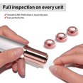 thumbnail image 4 of DAMAIE Facial Hair Remover Replacement Blade Heads, 18K Rose Gold Plated Replacement Heads 3pcs, 4 of 7