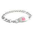 thumbnail image 1 of MedicEngraved Bracelet à Maillons Figaro 9 mm en Acier Inoxydable 316L pour Chirurgie avec Étiquette Médicale en Émail - Gravure Médicale Incluse, 1 of 1