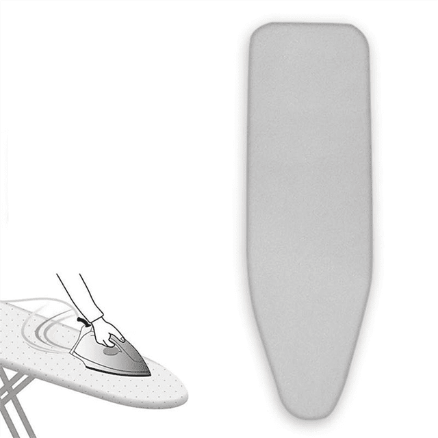 Housse de Planche à Repasser Résistante aux Hautes Températures, Housse de Tissu pour Planche à Repasser Domestique, Housse de Planche à Repasser en Coton Gris