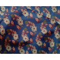 thumbnail image 4 of oneOone Silk Tabby Fabric Leaves & Floral Block Print Fabric By Yard 42 Inch Wide, 4 of 4