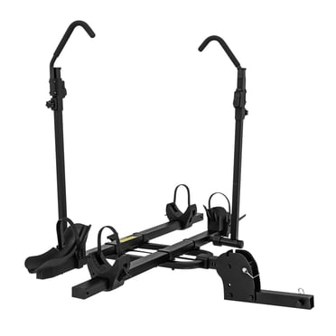 Gymax 2'' Hitch Mount Bike Rack w/ Tilt-able Design for Easy Trunk Access Straps