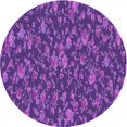 thumbnail image 1 of Ahgly Company Machine Washable Indoor Round Transitional Purple Area Rugs, 3' Round, 1 of 7