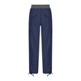 thumbnail image 3 of Jsaierl Womens Casual Loose Cargo Pants Elastic Waist Drawstring Plus Size Pants Comfy Adjustable Leg Opening Straight Leg Pants with Pockets, 3 of 6