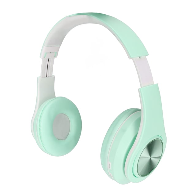 Casque Pliable sur l'Oreille, Unité de Haut-Parleur 40mm, Performance Stable, Confortable, Réduction de Bruit avec Lumière Colorée pour Téléphone Ordinateur Portable
