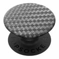 thumbnail image 4 of Popsockets PopGrip Carbonite Weave Black Phone Grip & Stand, 4 of 5