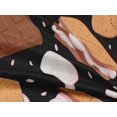 thumbnail image 4 of oneOone Rayon Black Fabric Food Sewing Material Print Fabric By The Yard 56 Inch Wide, 4 of 4