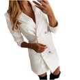 thumbnail image 1 of Manteau de Mode pour Femmes Col en V Imprimé Veste à Manches Longues Cardigan Décontracté, 1 of 8