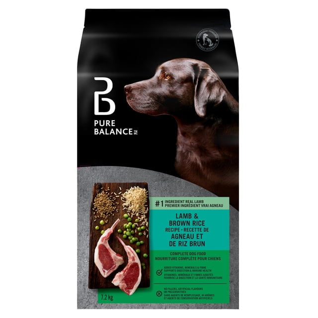 Pure Balance Lamb & Brown Rice Recipe Complete Dog Food, 7.2kg
