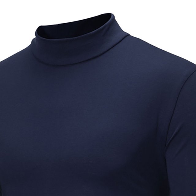 CEHVOM Nouvelle Chemise de Base pour Hommes à Col Montant Automne et Hiver