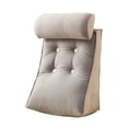 thumbnail image 1 of Hearth & Gear Back Support Pillow For Bed Sitting Up Comfortable Reading Pillow Bed Triangle Back Cushion With Removable Cover Triangle Reading Pillow With Neck Pillow Was Inflatable Ring Cushion Car, 1 of 6
