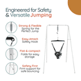 thumbnail image 4 of Jolly Jumper Classique avec Support Portable | ENTREPRISE FIÈREMENT CANADIENNE | Exerciseur pour Bébé Original avec Selle Safari | Intérieure et Extérieure | Se Plie à Plat pour le Rangement, 4 of 10