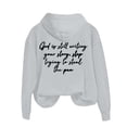 thumbnail image 4 of Prolriy Chandails à Capuchon pour Femmes, Sweat à Capuche Décontracté Imprimé Dieu Qui Écrit Encore pour Femmes Gris G, 4 of 4