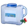 thumbnail image 1 of HLONK 5-22L Water Container with Faucet  Portable Plastic Bucket with Faucet  Easy to Clean BPA Free Drinking Water Holder  Suitable for Outdoor Camping  Party  RV  School  Hospital  Emer, 1 of 5