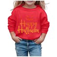 thumbnail image 2 of PMVFHDE Liquidation Chandail en Molleton pour Enfants, Chandail en Molleton Imprimé pour Tout-Petits, Manches Longues, Col Rond, Automne, Décontracté, Rouge, 120, 2 of 3