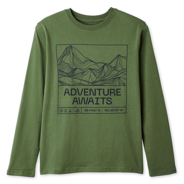T-shirt à manches longues à imprimé graphique George pour garçons