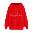 thumbnail image 3 of Sweat-shirt à Capuche à Manches Longues pour Femmes avec Poche, 3 of 5