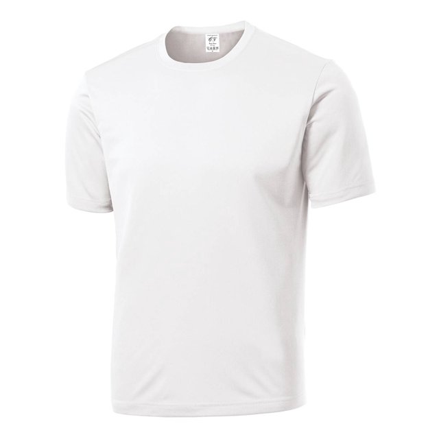 Gravity Threads Mens Short-Sleeve Moisture Wicking Shirt - White - Medium