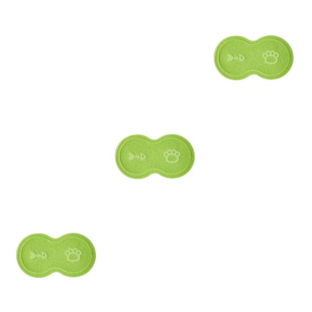 Maytalsory Easy To Clean Pet Mat Variety Of Styles Dog Accessory Safe And Non-toxic Green 3Set