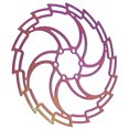 thumbnail image 3 of Bike Disc Brake Rotor, Bike Brake Rotors Stainless Steel Electroplating Color Dazzling Hollow Ultralight Bike Disc Brake Bicycle Accessory, 3 of 8