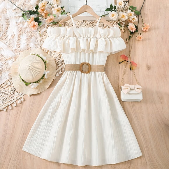 Girls Casual Summer Dress A-Line Flowy Dress Sundresses Girl Dress 9-10 Years