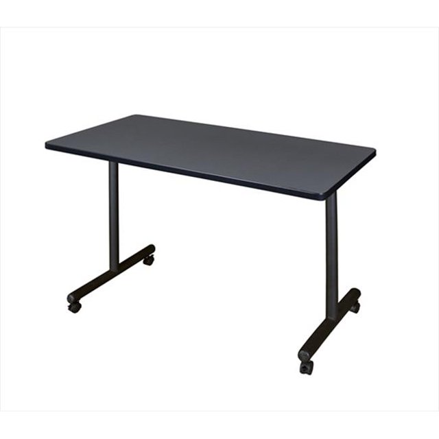 Regency MKTRCC4224GY 42 In. Kobe Mobile Rectangular Training Table - Grey