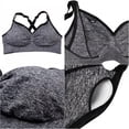 thumbnail image 4 of Full Bust Seamless Full coverage Nursing Maternity Bras Bralette S-XXL adjustable shoulder strap Gray L, 4 of 8