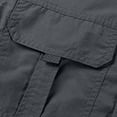 thumbnail image 4 of Dagugfen Plus Size Mens Shirts Button down Long Sleeve Loose Stretch Casual Work Tops with Pockets, 4 of 7