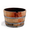 thumbnail image 1 of MGP Water Tight Half Wine Barrel Planter, 26" X 18" X 26", 1 of 5