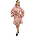 thumbnail image 4 of Bimba Kimono en Popeline de Coton Imprimé Floral pour Femmes Robe de Demoiselle d'Honneur - 28, 4 of 6