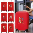 thumbnail image 2 of Luggage Dust Cover Pull-rod Case Protector Reusable for Washable 18-32inch Butterfly Letter Printed Pattern Travel Accessories red M, 2 of 6