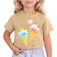 thumbnail image 1 of HNMKIU T-Shirt à Manches Courtes Imprimé Mignon pour Filles à Col Rond pour Enfants T-Shirt Graphique Haut pour l'Été Confortable pour Tous les Jours Tenue Active Stylée pour Filles, 1 of 4