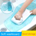 thumbnail image 3 of Clothes Washboard Plastic Washing Board Foldable Home Laundry Tool board; home laundry Clothes Cleaning Accessory, Blue, 3 of 8