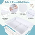 thumbnail image 4 of Costway Infant Baby Changing Table Folding Diaper Station Organizer with Storage Beige, 4 of 10