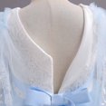 thumbnail image 4 of Penkiiy Robe Sans Manches Brodée en Maille pour Filles, Robe de Princesse Décontractée pour Filles 11-12 Ans Bleu en Solde, 4 of 9