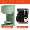 thumbnail image 4 of Bella Versabrew 2-In1 Coffee Maker, Fits-Anywhere Kitchenware, Brew 3 Sizes Carafes & Single Serve Cups, Dishwasher Safe Reusable Filter & Filter Holder, Iced Coffee Function, 60Oz Tank, Seaglass, 4 of 5