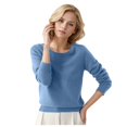 thumbnail image 1 of 2025 Chandail à Col Rond pour Femmes Chandail à Col Vis pour Hommes Couleur Unie Long Hommes Manches Longues Femmes Chandails Petite Chandails à Manches Longues Chandails Pâles pour, 1 of 4
