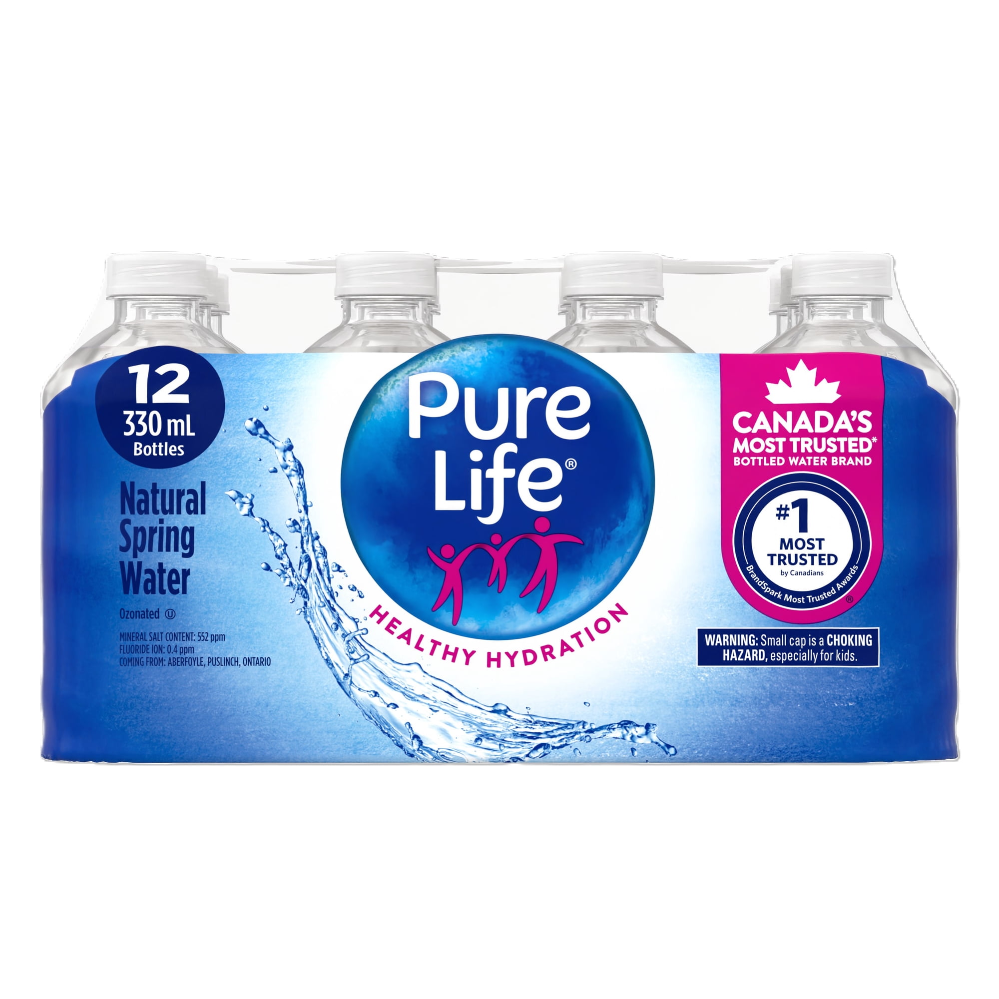 Pure Life 100 % Natural Spring Water 12X330ML - Walmart.ca